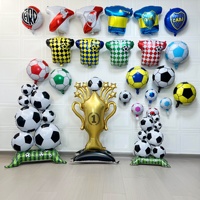 Ballons de fête en aluminium en forme de trophée de football 2026 pour décorations de bars et centres commerciaux style maillot