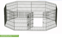 Cage en métal pliable simple pour animaux de compagnie, clôture pour lapins, poulets, canards, petits chiens de taille moyenne