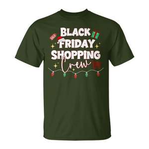 T-shirt Black Friday Shopping Crew pour Noël, design familial pour les fêtes - Product Image 1
