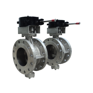 Válvula Neumática QYX DN150 de Doble Brida Triple Excéntrica de Titanio para Alta Temperatura, para Aceite/Agua/Gas/Aire - Product Image 2