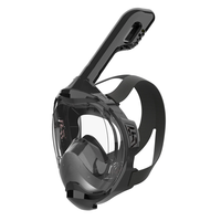 Nouveau masque de plongée intégral 180 HD anti-buée avec vue panoramique pour sports nautiques, adapté aux enfants et aux adultes