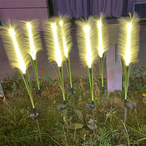 Lampe solaire artificielle pour allée extérieure, cour, passerelle, décoration, roseau lumineux, prise de terre, lampe à <span class=keywords><strong>paille</strong></span> de riz - Product Image 6
