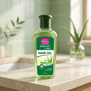 Huile capillaire Stela Care à l'aloe vera, huile nourrissante pour le soin du cuir chevelu, pour l'entretien quotidien des cheveux, cheveux lisses et soignés, soins personnels - Product Image 3