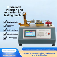 Fully Automatic High Accuracy Horizontal Insertion Extraction Force Testing Machine for USB Reliability Plug Socket Life Testing