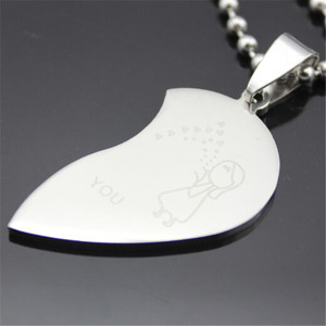 Colar de Casal 2PCS com Pingente de Coração para Namorados, Colar Charmoso Facetado, Presente para o Dia dos Namorados - Product Image 5