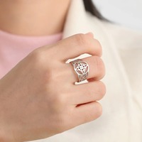Bague en acier inoxydable avec nœud de sorcière pour femmes et hommes, bagues de doigt, sorcellerie, Wicca, Triquetra, nœud celtique, amulette de protection, bijoux
