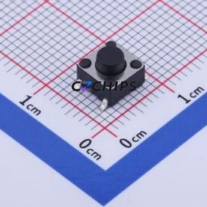 GT-TC089A-H050-L1 Tactile Switch SMD-4P,6x6mm Switch Single Pole Single Throw Round Button 1.6N Vertical Mount - Product Image 1