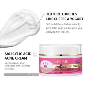 Crème Visage Bio <span class=keywords><strong>Anti</strong></span>-Acné de Haute Qualité à la Vitamine E et au Collagène 50g, Hydratant Facial à l'Acide Salicylique pour l'Élimination des Cicatrices d'Acné - Product Image 5
