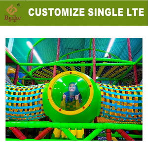 BAIHE grande aire de jeux intérieure thème forêt centre sportif intérieur avec Naughty Castle Slide Ball Pit Ball - Product Image 3