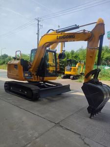 Miniexcavadora Liugong 9075F con línea de martillo, excavadora hidráulica de cadenas de 7.5 toneladas, retroexcavadora para movimiento de tierras, un año de garantía - Product Image 3