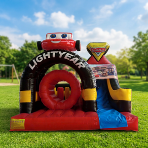 WINSUN Large Outdoor Kids <b>Inflatable</b> Amusement Truck PVC Castle Combo Fireproof Waterproof - Product Image 1
