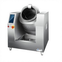 Machine à faire sauter automatique commerciale en acier inoxydable, cuisinière wok électrique 5 kW pour cuisine de restaurant