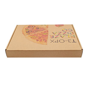 Caja de pizza rectangular de fábrica, caja de pizza impresa personalizada al por mayor con logotipo, caja de embalaje de alimentos - Product Image 1