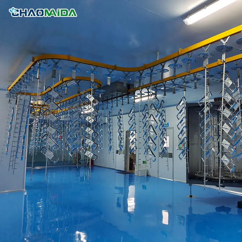 Hanging Chain Conveyor Overhead Conveying System For Powder Coating Line