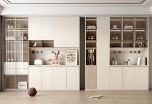 Minimalist Customized Free Bar Storage Wine Rack Cabinet Glass Door Wine Cabinet - Product Image 4