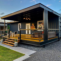 Contenedor Tienda de Alta Calidad, de 2 Pisos, Prefabricada de Lujo, Viviendas Listas, Casa Pequeña, Casas Contenedor Prefabricadas para Vivir