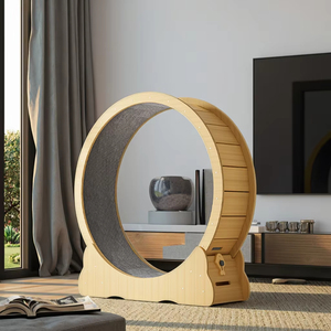 Vente en gros : Grande roue d'exercice interactive en bois pour chats, jouet d'intérieur pour animaux <span class=keywords><strong>de</strong></span> compagnie - Product Image 2