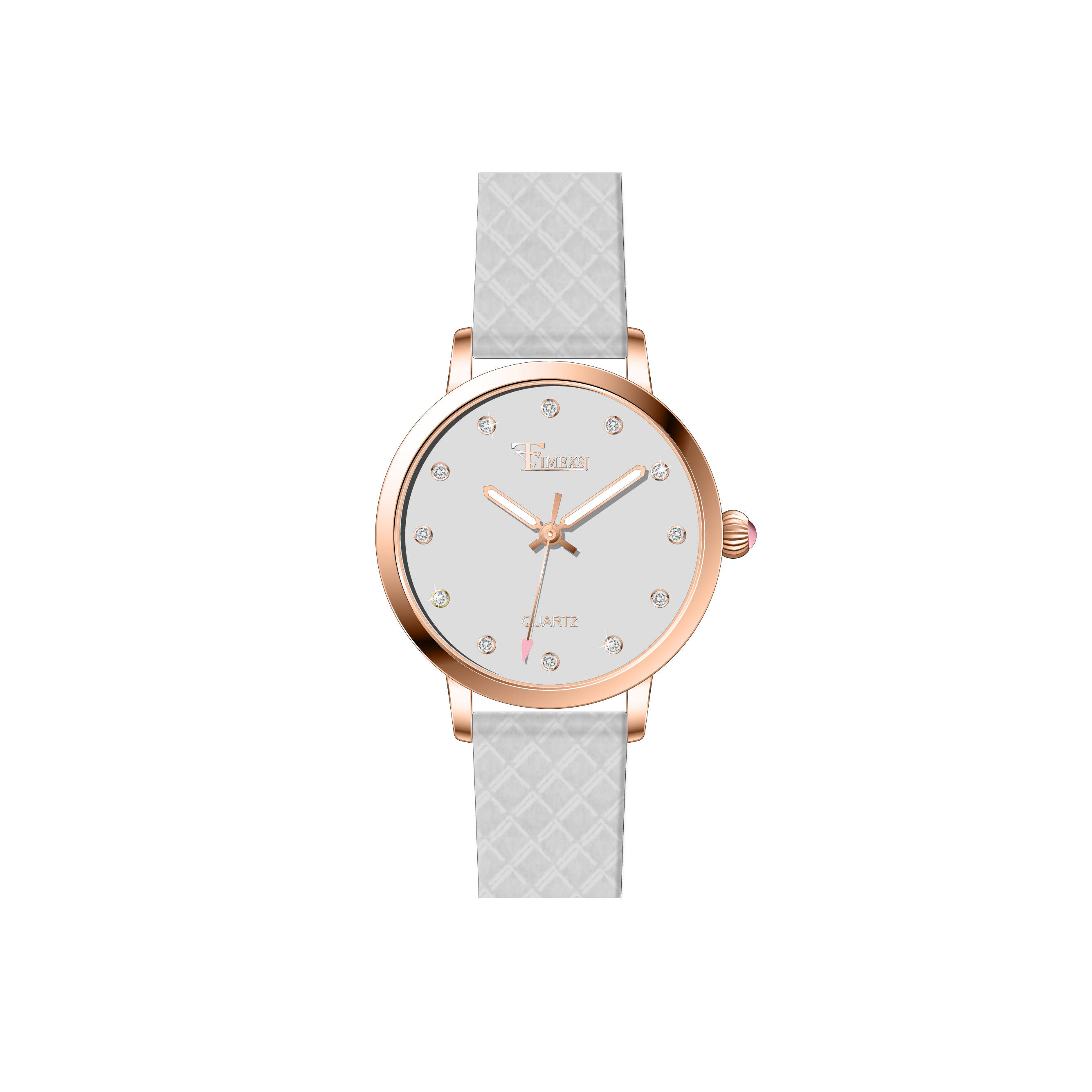 Rose Gold- Light Gray