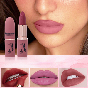 New Solid <strong>Matte</strong> <strong>Lipstick</strong> with Long Lasting Color and Waterproof Property 12 Colors Available - Product Image 4