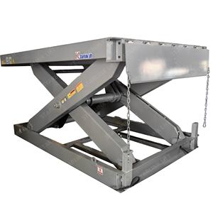 Plataforma Elevadora de Tijera Hidráulica Estacionaria con Certificación CE y Plataforma Abatible - Elevador de Tijera Industrial con Control Remoto - Product Image 1