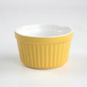 Mini 3,5 Zoll Keramik Mousse Tasse Backen Eis Dessert Tassen Kuchenst änder für Hochzeits torten