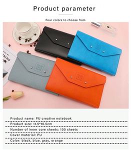 Creative A5 Notebook Multicolor PU Soft Leather Bag Shape <b>Notepads</b> Custom logo Printed - Product Image 5