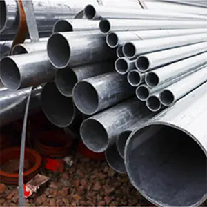 BS1387/ASTM A500 Galvanized Hollow Steel Pipe A36/A53/MS ERW API Certified Standard Round Section For Hydraulic Applications