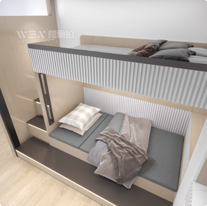 Litera moderna para apartamento con sofá y consola de <span class=keywords><strong>TV</strong></span>, diseño de cama alta para adultos, decoración del hogar - Product Image 3