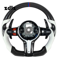 Volante de Fibra de Carbono Personalizado y Mejorado para BMW Serie F y Serie E, con Levas de Cambio de Fibra de Carbono, Compatible con F10, F30, E90, E92
