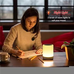 Hot Selling Wireless Speaker Smart Portable Desk <b>Table</b> Lamp Mini Speaker Support Tf <b>Card</b> Aux - Product Image 5