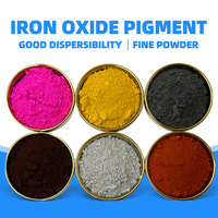 Poudre de pigment noir, jaune, bleu, violet, rose, gris, vert, oxyde de fer Fe2O3 325 Mesh, marque HZ, pour préparation de peinture et utilisation sur papier