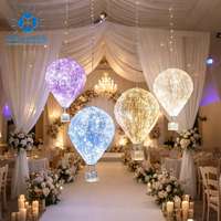 Anpu Luxe IP65 LED Ballons à air chaud et motifs floraux suspendus pour la décoration de mariages et de fêtes