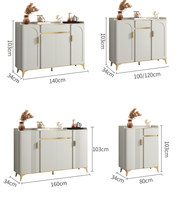 Meuble de rangement à chaussures moderne de luxe en MDF avec tiroirs, grand meuble à chaussures en bois pour entrée