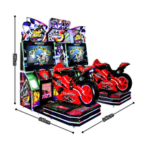 Nouveau simulateur de course moto 2026 avec cadre métallique, prise en charge de la langue espagnole, garantie 1 an - Équipement de jeu d'arcade pour 2 joueurs
