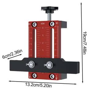 Outil multifonctionnel d'installation de porte d'armoire en aluminium Guide de perçage des chevilles Localisateur pour outil auxiliaire d'installation de bricolage - Product Image 2