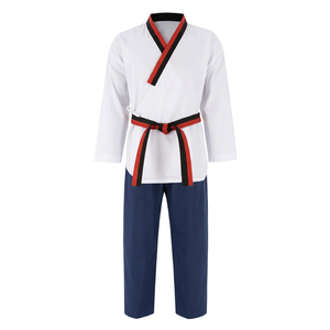Tenue d'arts martiaux Elite Wrap Style, combinaison d'entraînement personnalisée, respirante, pour la pratique du karaté et du taekwondo - Product Image 1