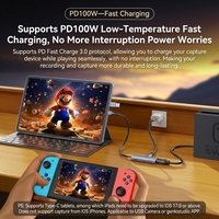 Kartu Pengambilan Video HD USB 3.0 1080P 60FPS HDMI ke Dongle Tipe C untuk Streaming Langsung Game OBS PotPlayer Switch PS5 Xbox Laptop PC