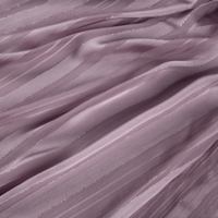 Tissu en Chiffon de Polyester Jacquard Rayé à Fil d'Argent Respirant, Antistatique et Fluide de Luxe B2 pour Abaya, Khimar et Vêtements Modestes