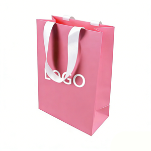 Bolsa <span class=keywords><strong>de</strong></span> Compras <span class=keywords><strong>de</strong></span> Papel Ecológica <span class=keywords><strong>de</strong></span> Lujo con Asas Retorcidas, Bolsa <span class=keywords><strong>de</strong></span> Papel para Regalos Cosméticos con Impresión Personalizada Pantone CMYK y Logotipo - Product Image 1