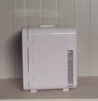 Réfrigérateur cosmétique portable de 10 L prêt pour les camping-cars, faible bruit, économe en énergie, avec design en marbre, couleur rose personnalisée