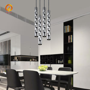 Luci a sospensione a LED moderne per ristorante Bar Hotel nero bianco caffè colori in alluminio <span class=keywords><strong>piccola</strong></span> lampada lampadario appeso - Product Image 6