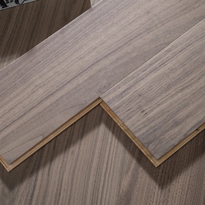 Thiết kế mới mạnh mẽ không thấm nước giá thấp màu đen óc chó sồi Laminate sàn thiết kế sàn gỗ - Product Image 1