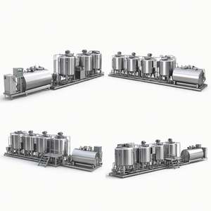 Ligne de production de yaourt à circulation d'eau contrôlée Ace Workshop, petite ligne de production de yaourt pasteurisé pour boulangeries - Product Image 1