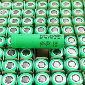 Li ion 18650 akku 3,7 v 20A 2500mah 9.25wh inr 18650 батареи для электроинструментов