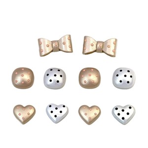 Diy Jewelry Accessories Heart Shaped Bowknot Plastic Resin Handmade For Hair <b>Clips</b> Valentine'S Day - Product Image 5