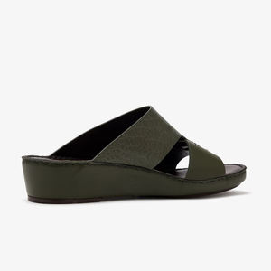 SHIKOL, zapatillas de verano de cuero exótico verde para hombre, calzado árabe de lujo, sandalias de Dubái, zapatillas árabes italianas transpirables duraderas - Product Image 5