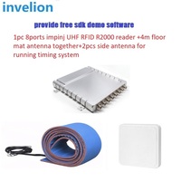 Lectores de Chip RFID UHF R2000 IMPIN de 8 Puertos para Carreras de Maratón/Karting/MTB, Largo Alcance de 1-35m con Sistema de Cronometraje