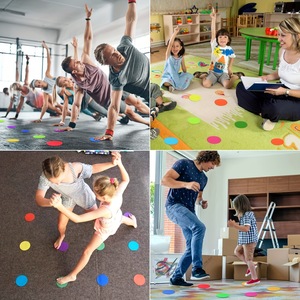 Marqueurs de tapis multifonctionnels pour la maternelle et la petite enfance, inscriptibles, réutilisables, lavables, avec attaches auto-agrippantes, pour les jeux sportifs parent-enfant - Product Image 3