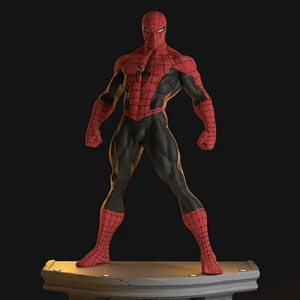 Statue de héros de film réaliste en fibre de verre résistante aux intempéries, sculpture de Web-Slinger grandeur nature en résine peinte pour centre commercial extérieur - Product Image 4