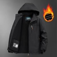 Nouvelle veste bomber décontractée épaisse pour l'automne/hiver avec capuche, coupe slim, coupe-vent et imperméable pour hommes